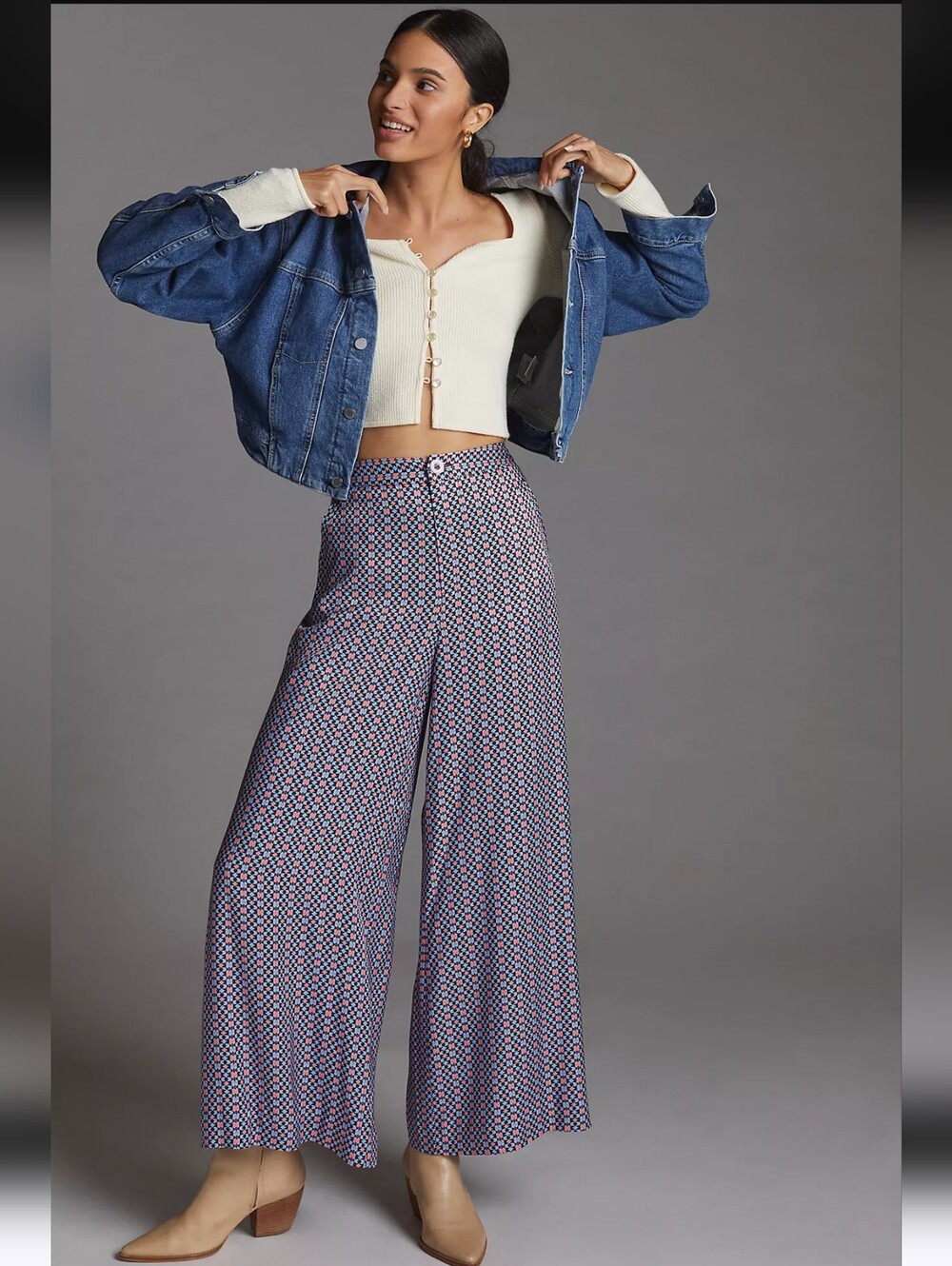 Maeve Wide Leg Pants Women US 2 Resort Vacation European Summer Viscose